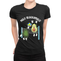 Holy Blockamole! Guacamole Player Blocker Volleyball T Shirt Ladies Fitted T-shirt | Artistshot