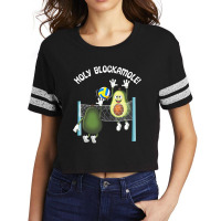 Holy Blockamole! Guacamole Player Blocker Volleyball T Shirt Scorecard Crop Tee | Artistshot