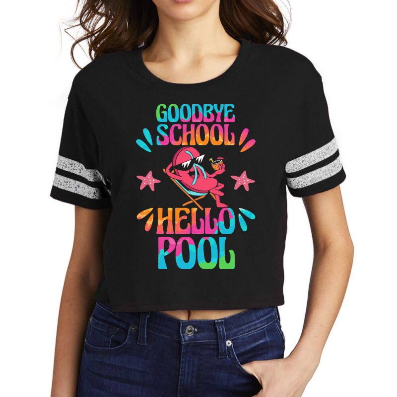 Goodbye School Hello Pool T  Shirt Goodbye School Hello Pool T  Shirtb Scorecard Crop Tee | Artistshot