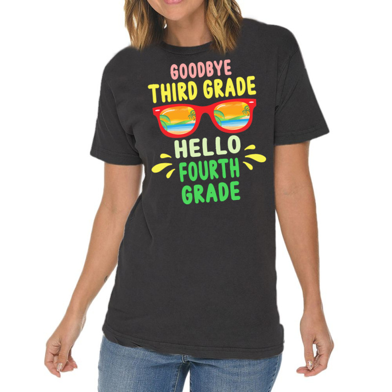 Goodbye Third Grade Hello Fourth Grade T  Shirt Goodbye Third Grade He Vintage T-shirt | Artistshot