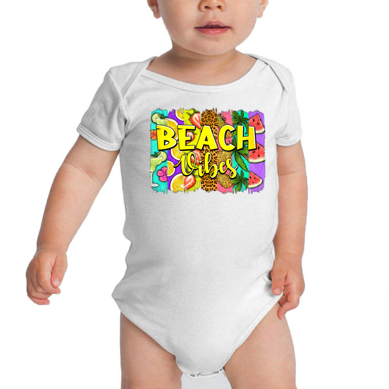 Beach Vibes Summer Brushstroke Baby Bodysuit by Jasminsmagicworld | Artistshot