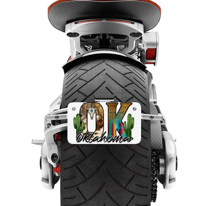 Oklahoma Motorcycle License Plate | Artistshot