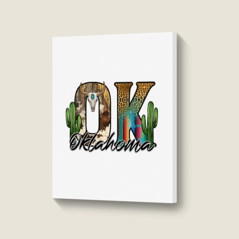 Oklahoma Portrait Canvas Print | Artistshot