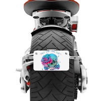 Diabetes Diabetic But Did You Die Funny Skull Ribbon 179 Diabetes Awar Motorcycle License Plate | Artistshot