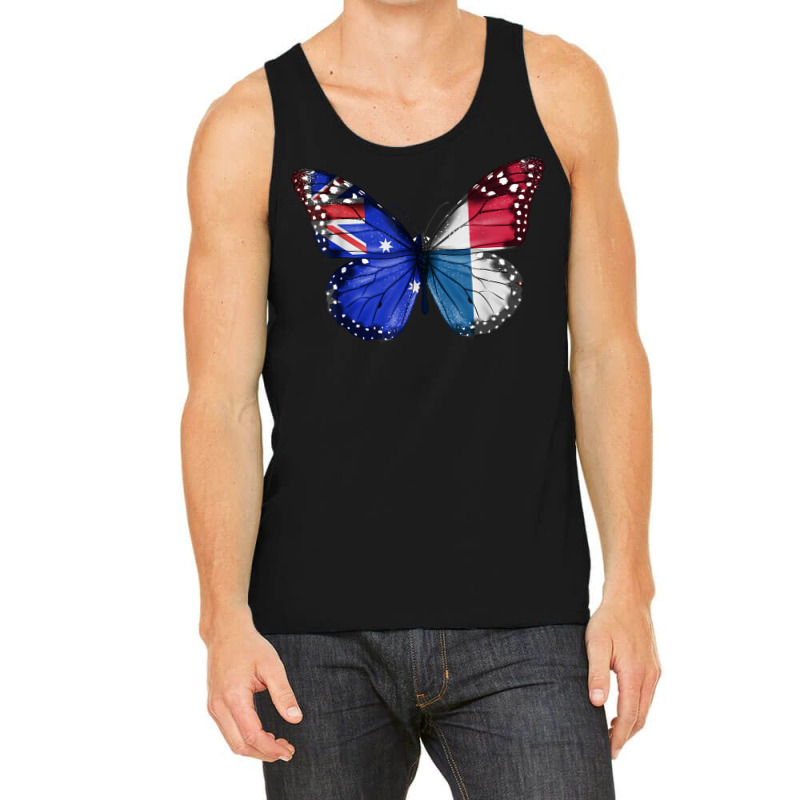 Australian Panamanian Flag Butterfly T Shirt Tank Top by vazwttopperve | Artistshot