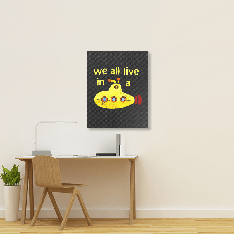 Yellow Submarine, The Yellow Submarine, Yellow, Submarine Portrait Canvas Print | Artistshot