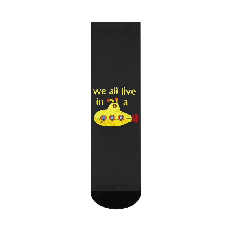 Yellow Submarine, The Yellow Submarine, Yellow, Submarine Crew Socks | Artistshot