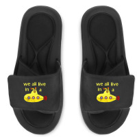 Yellow Submarine, The Yellow Submarine, Yellow, Submarine Slide Sandal | Artistshot