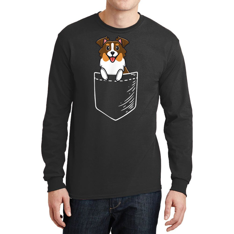 Australian Shepherd T Shirt Long Sleeve Shirts by damarcusswabb | Artistshot