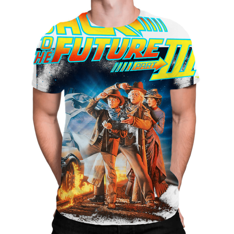 Back To The Future Three Movie Poster T Shirt All Over Men's T-shirt | Artistshot