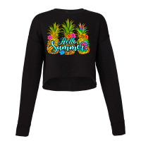 Hello Summer Pineapple Cropped Sweater | Artistshot