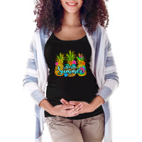 Hello Summer Pineapple Maternity Scoop Neck T-shirt | Artistshot