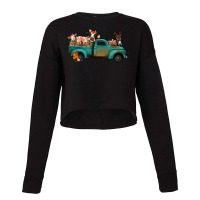 Farm Animals Truck Cropped Sweater | Artistshot