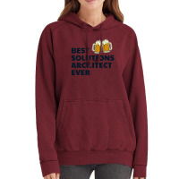 Solution Architect Architecture Beer Drinking Architectural Funny Vintage Hoodie | Artistshot