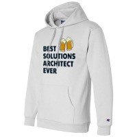 Solution Architect Architecture Beer Drinking Architectural Funny Champion Hoodie | Artistshot