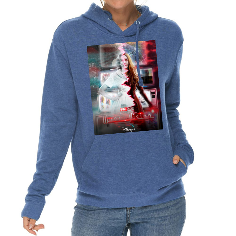 Red Wanda Vision Lightweight Hoodie | Artistshot