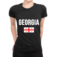 Georgia Republic Georgian Flag Ladies Fitted T-shirt | Artistshot