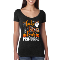 Leopard Faboolous Principal Spooky Principal Halloween Vibes T Shirt Women's Triblend Scoop T-shirt | Artistshot