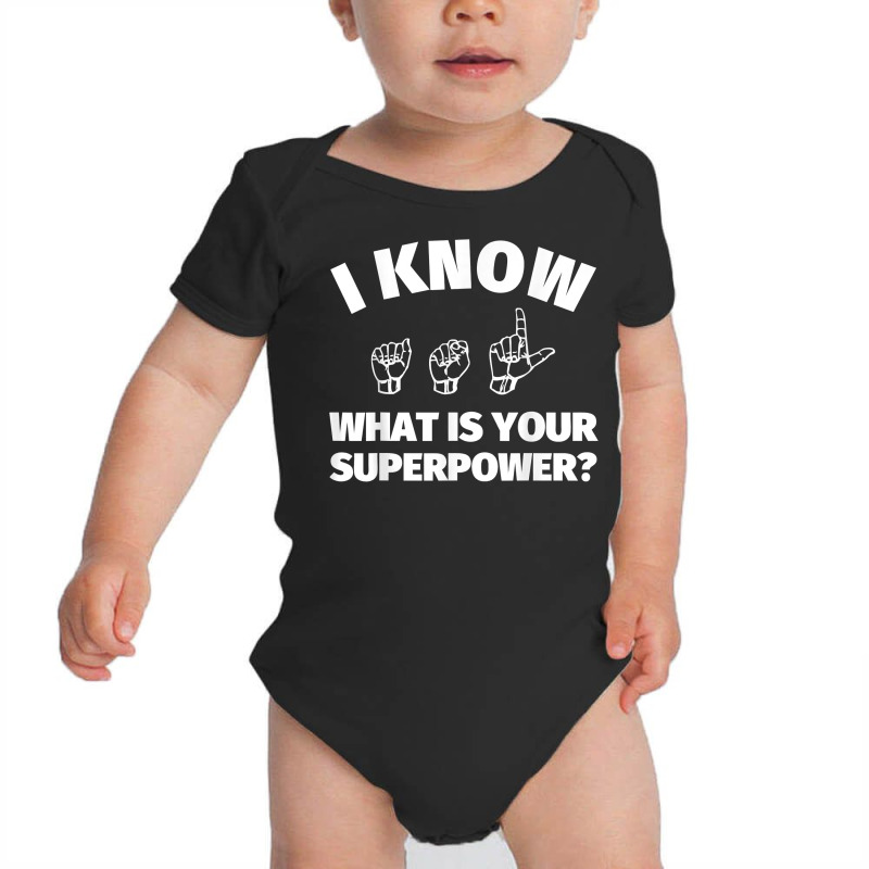 American Sign Language T Shirt   I Know Asl Signing Gift Baby Bodysuit by heartlytreleven | Artistshot