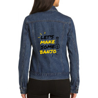 Banjo Music Makers Ladies Denim Jacket | Artistshot