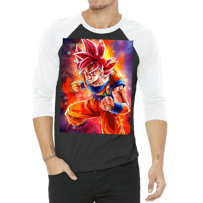 Goku Anime 3/4 Sleeve Shirt by dianaamccray | Artistshot