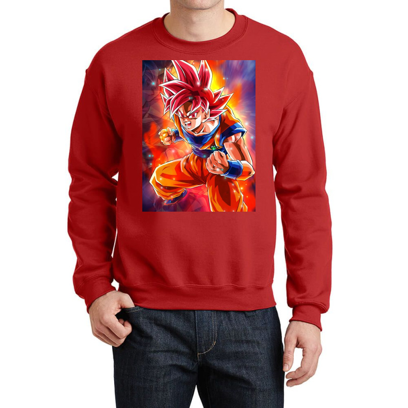 Goku Anime Crewneck Sweatshirt by dianaamccray | Artistshot