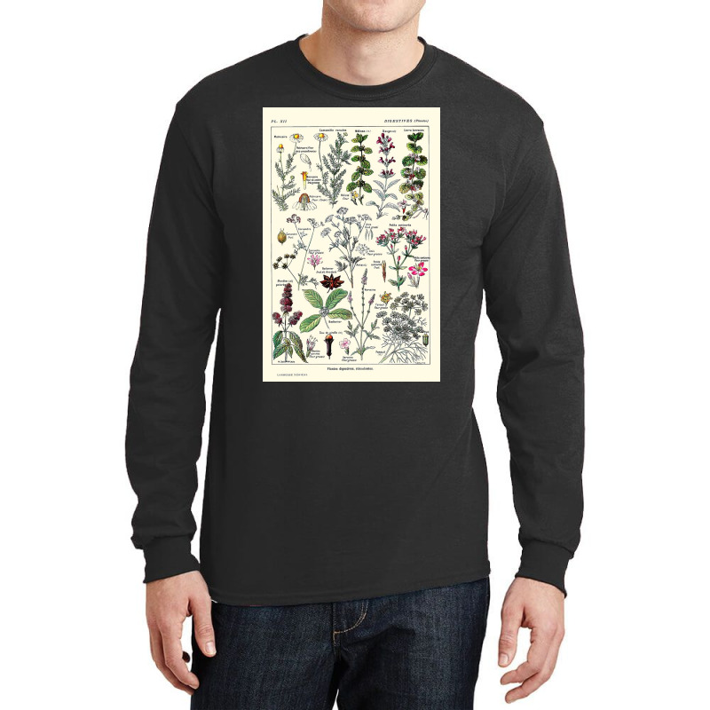 Digestive Plants  Adolphe Millot Long Sleeve Shirts by halseymaria | Artistshot