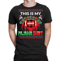 Football This Is My Christmas Pajama American Football Sports Lover 36 T-shirt | Artistshot