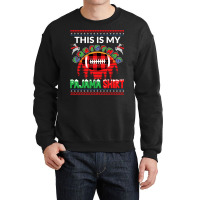 Football This Is My Christmas Pajama American Football Sports Lover 36 Crewneck Sweatshirt | Artistshot