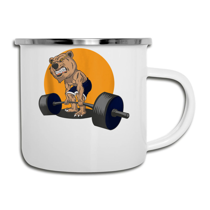 Grizzly Bear Lifting Heavy Weights Tank Top Camper Cup | Artistshot