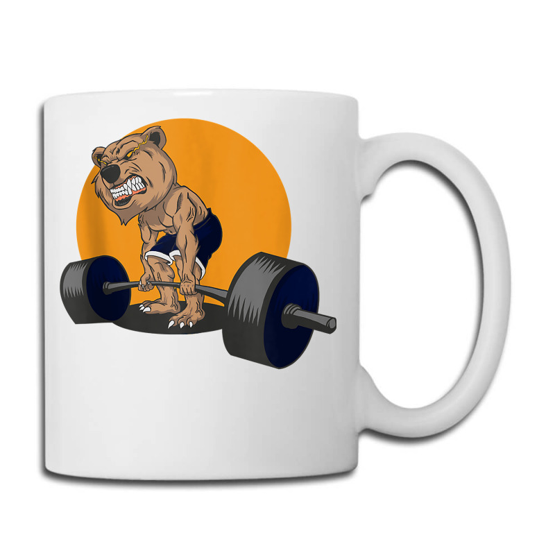 Grizzly Bear Lifting Heavy Weights Tank Top Coffee Mug | Artistshot