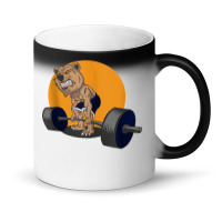 Grizzly Bear Lifting Heavy Weights Tank Top Magic Mug | Artistshot