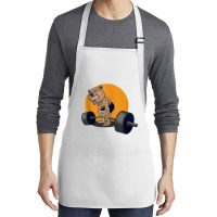 Grizzly Bear Lifting Heavy Weights Tank Top Medium-length Apron | Artistshot