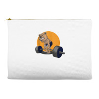 Grizzly Bear Lifting Heavy Weights Tank Top Accessory Pouches | Artistshot