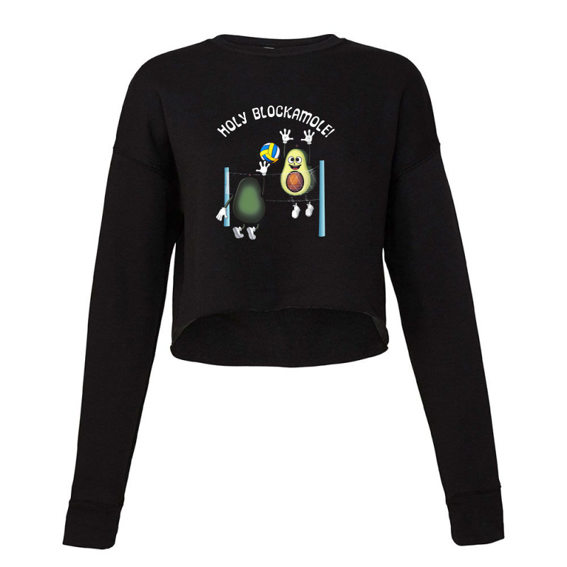 Holy Blockamole! Guacamole Player Blocker Volleyball Cropped Sweater by musuhdalan | Artistshot