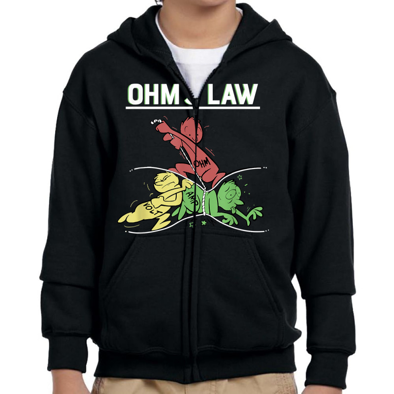 Ohms Law Funny Shirt.electrical Electronics Engineer Funny T T Shirt Youth Zipper Hoodie by waltervanderwilt1 | Artistshot