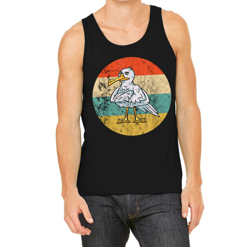 Seagull Vintage Retro Seabird Harbour Albatros Seagull Lover Tank Top by kurniawanm | Artistshot