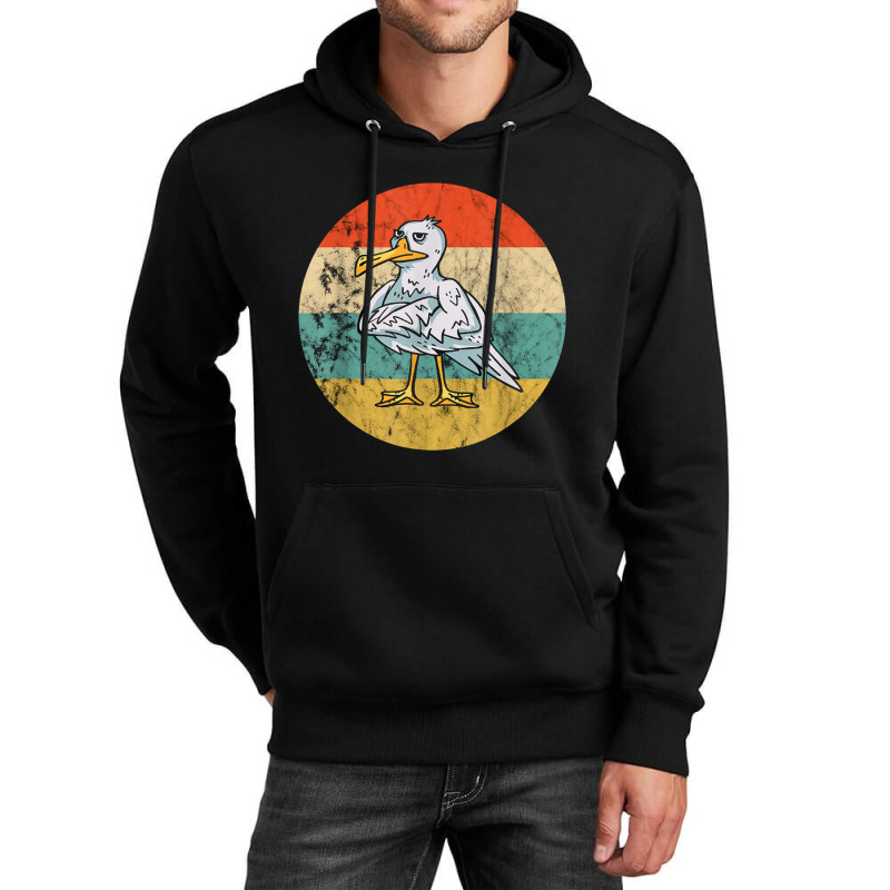 Seagull Vintage Retro Seabird Harbour Albatros Seagull Lover Unisex Hoodie by kurniawanm | Artistshot