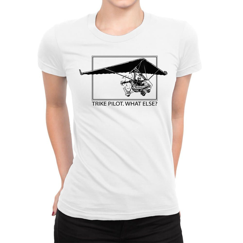 Ultra Light Trike Powered Hangglider Light Aircraft T Shirt Ladies Fitted T-Shirt by valerietaverna | Artistshot