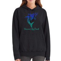 Panama City Beach Fl Shark Scuba Diving Surfer Florida Surf Vintage Hoodie | Artistshot