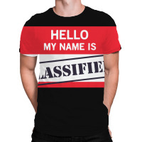 Hello My Name Is Classified1 01 All Over Men's T-shirt | Artistshot