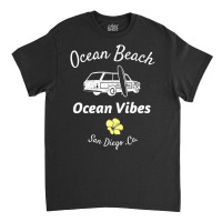 Ocean Vibes Ocean Beach San Diego Woody Station Wagon Premium T Shirt Classic T-shirt | Artistshot