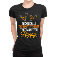 Psychology Serotonin Dopamine Chemical Formula Psychologist T Shirt Ladies Fitted T-shirt | Artistshot