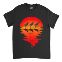 Flocks Of Seagull Vintage Sunset Seabird Harbour Albatros Classic T-shirt | Artistshot