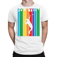 14th Birthday Gift Fourteen Colorful Tennis 14 Year Old T Shirt T-shirt | Artistshot