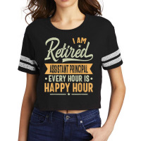 Retired Assistant Principal   Assistant Principal Retired T Shirt Scorecard Crop Tee | Artistshot