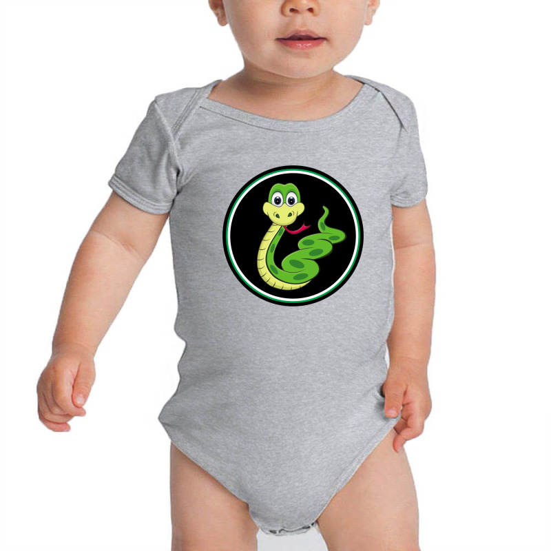 Cute Snake Baby Bodysuit by danielart | Artistshot