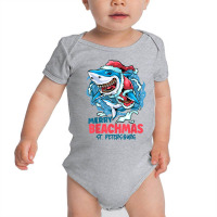 St. Petersburg Florida Merry Beachmas Christmas Shark Santa T Shirt Baby Bodysuit | Artistshot