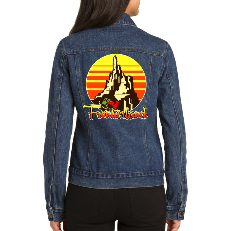 Big Thunder Mountain Railroad Ladies Denim Jacket by Aleyza Store | Artistshot