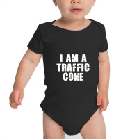 I Am A Traffic Cone Halloween Costume I'm Lazy Easy Baby Bodysuit | Artistshot